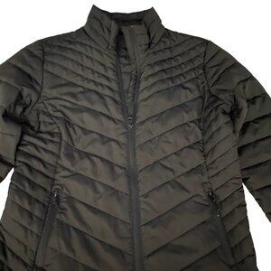 Free Country Black Quilted Puffer Jacket | Women’s Medium